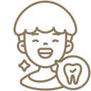 Niño sonriente icono